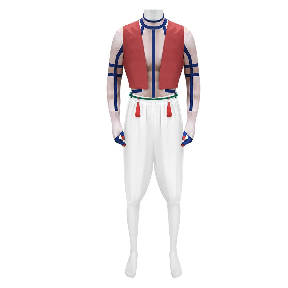 Anime Infinity Castle Akaza Cosplay Costume Men Top Pants Vest Full Set Kimono Uniform Halloween Clothes