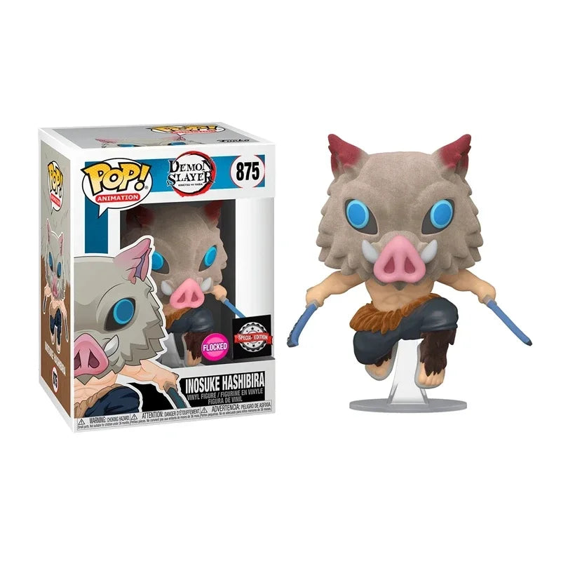 2026 Funko POP Demon Slayer Tanjiro 1304 Kanroji 1306 Rui 1307 Sanemi 1253 Nezuko 1254 Obanai 1395 Action Figures Model Toy Gift