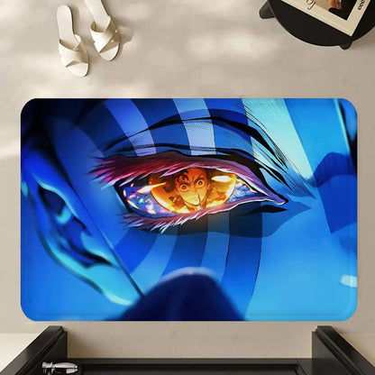 Anime Demon Slayer Bathroom Mat Kids Room Bedroom Decoration Balcony Anti-Slip Doormat Living Room Welcome Rug