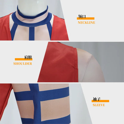 Anime Infinity Castle Akaza Cosplay Costume Men Top Pants Vest Full Set Kimono Uniform Halloween Clothes