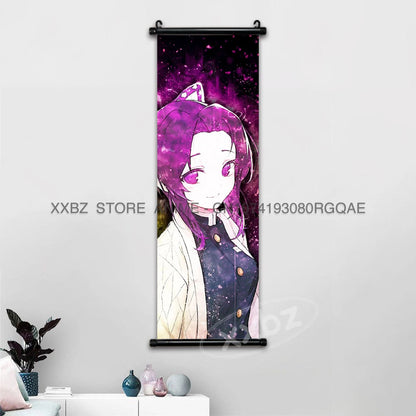 Demon Slayer Scrolls Picture Himejima Gyoumei Wall Art  Tomioka Giyuu Home Decor Rengoku Kyoujurou Hanging Painting Anime Poster