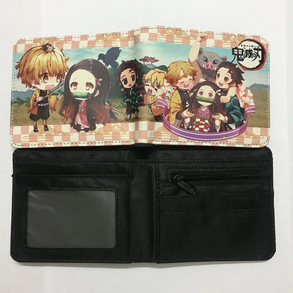 Demon Slayer: Kimetsu No Yaiba Anime Peripheral Short Wallet Zero Wallet Student Men And Women Simple Wallet