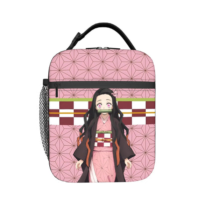 D-Demons Slayers Portable Lunch Box Multifunction Kimetsus No Yaibas Cooler Thermal Food Insulated Lunch Bag School Student