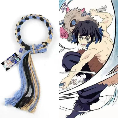 Demon Slayer Bracelet Tanjiro Shinobu Tokito Anime Rope Wristband Cosplay Manga Jewelry Gift for Fans Adults