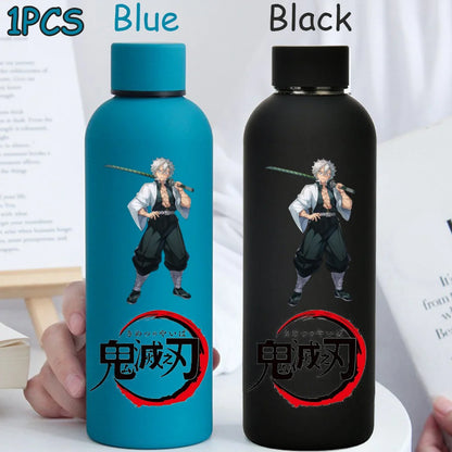 Kimetsu No Yaiba 500ML Insulated Water Cup Game Anime Character Paint Small Mouth Bottle Cartoon Large Capacity Drinking Cup