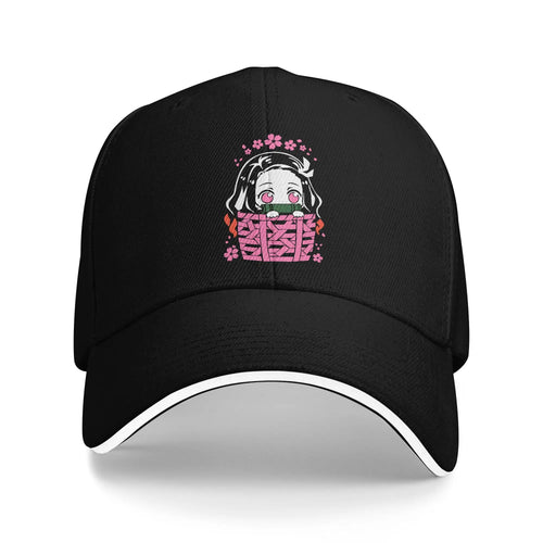 Kamado Nezuko Casual Baseball Cap Spring Character Trucker Hat Hot Sale Tennis Skate Hip Hop Hats  Women Streetwear Baseball Cap