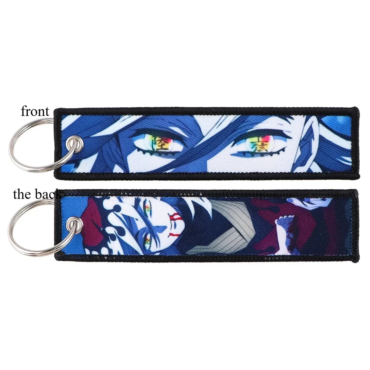 Anime Demon Slayer Blade Weaving Mark Keychain Trendy Fashion Hanging Rope Devil Access Control Pendant Office ID Pendant Gift