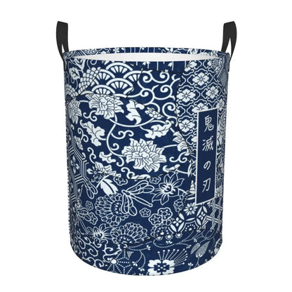 Custom Demon Slayers Anime Laundry Basket Collapsible Kimetsu No Yaiba Toy Clothes Hamper Storage Bin for