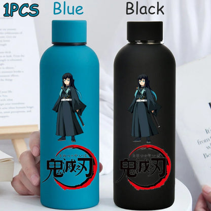 Kimetsu No Yaiba 500ML Insulated Water Cup Game Anime Character Paint Small Mouth Bottle Cartoon Large Capacity Drinking Cup