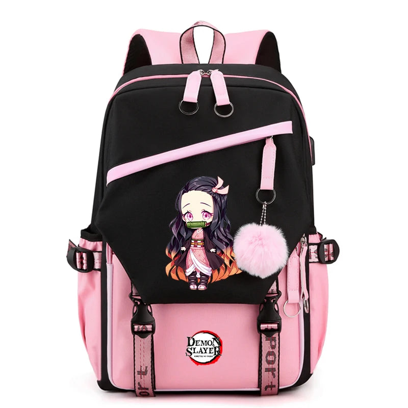 Anime Demon Slayer Backpack Teen Girl Boy Back To School Backpack Children School Bag Women Rucksack Travel Cartoon Bag Mochilas