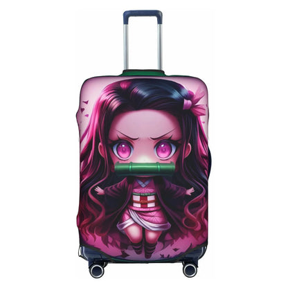 Custom Demon Slayer Kimetsu no Yaiba Travel Luggage Cover Elastic Manga Anime  Suitcase Cover Protector Fit 18-32 Inch
