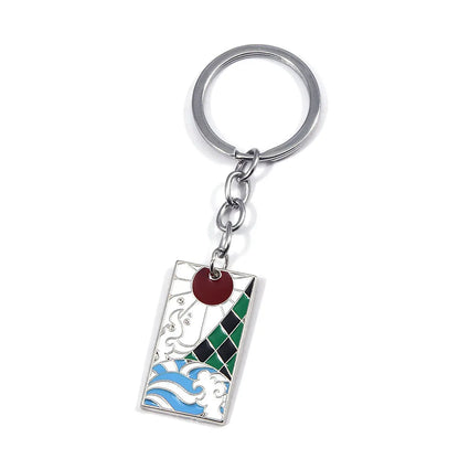 Demon Slayer Anime  Keychain Kamado Tanjiro Nezuko Hashira Ghost Slayer Corps Car Key Chain Cute  Birthday Gift For Anime Fans
