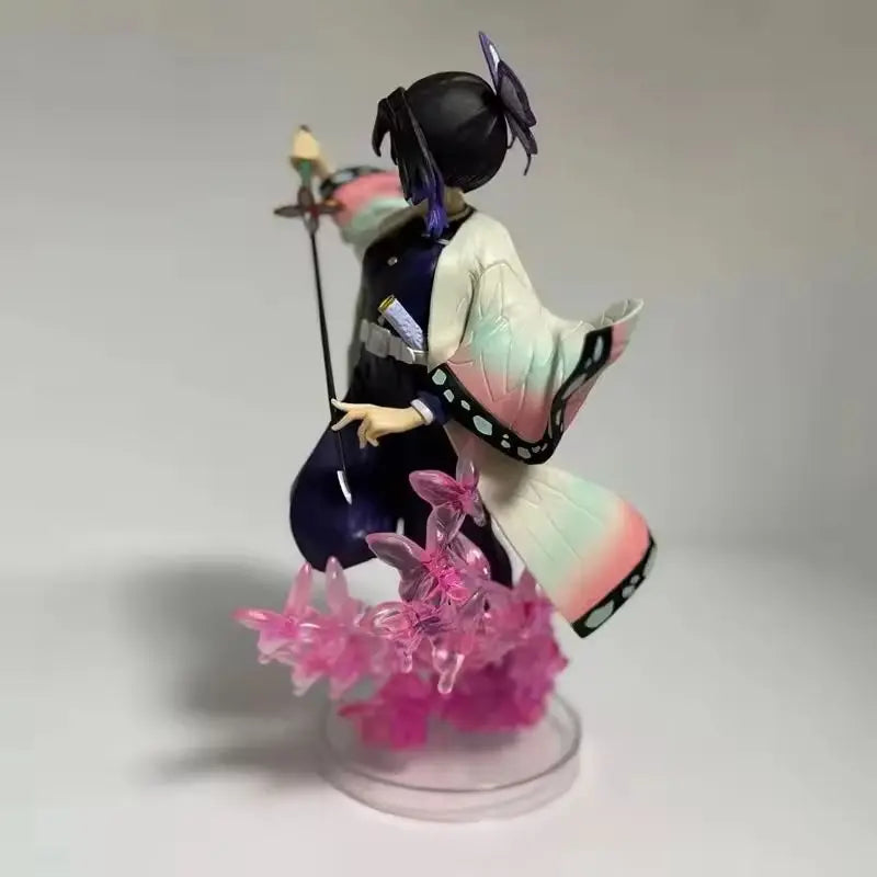 New 18cm Demon Slayer Shinobu Kochou Collectible Anime Figure Pvc Statue Desktop Decoration For Adult Collectors Fans