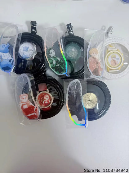 Official Genuine Demon Slayer Watch Blind Box Vol 2 Forged Time Series Tanjiro Zenitsu Nezuko Quartz Wrist Watch For Anime Fans