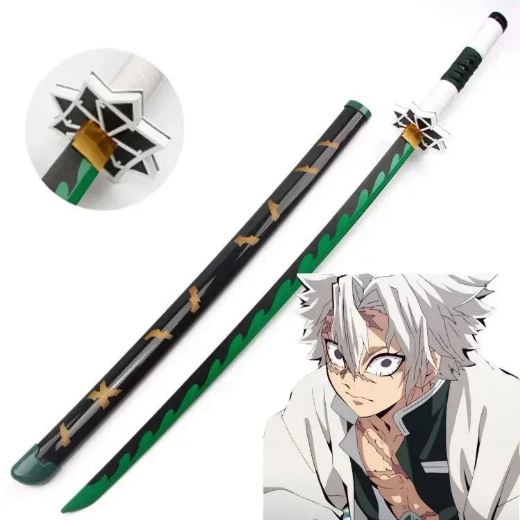 72/104cm Demon Slayer Sword Anime Kimetsu No Yaiba Cosplay Prop Tanjirou Shinobu Real Size Japanese Katana Samurai Sabre Gift
