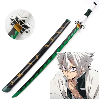 72/104cm Demon Slayer Sword Anime Kimetsu No Yaiba Cosplay Prop Tanjirou Shinobu Real Size Japanese Katana Samurai Sabre Gift