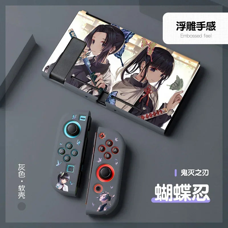 Anime Demons Slayers Case for Nintendo Switch NS Joy Con Controller Kawaii Soft Silicone Protective Cover Accessories Fans Gift