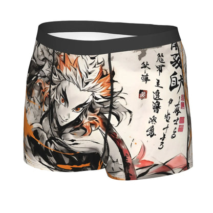 Male Funny D-Demons Slayers Underwear Japanese Manga Boxer Briefs Soft Shorts Panties Underpants