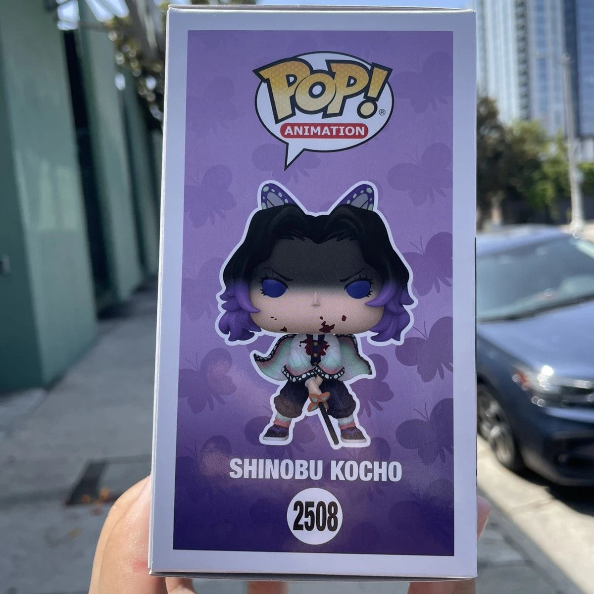 Demon Slayer Shinobu Kocho Bloody Vinyl Figure Funko Pop 2508 Officially Licensed Collectible Desktop Decor Limited Edition Gift