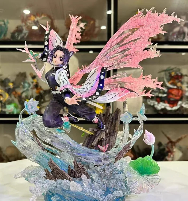 33cm Demon Slayer Insect Pillar Kochou Shinobu Animation Peripherals Figure Ornament Model Festival Ornamen Gift Toy Collections
