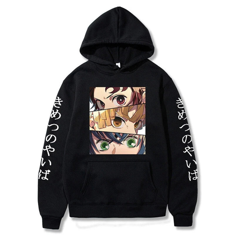 Trendy Hot Selling Demon Slayer Kimetsu No Yaiba Hoodie Jacket Casual Pullover Sweatshirt Cosplay