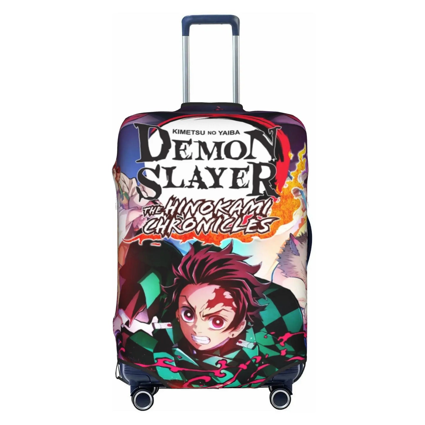Custom Demon Slayer Kimetsu no Yaiba Travel Luggage Cover Elastic Manga Anime  Suitcase Cover Protector Fit 18-32 Inch