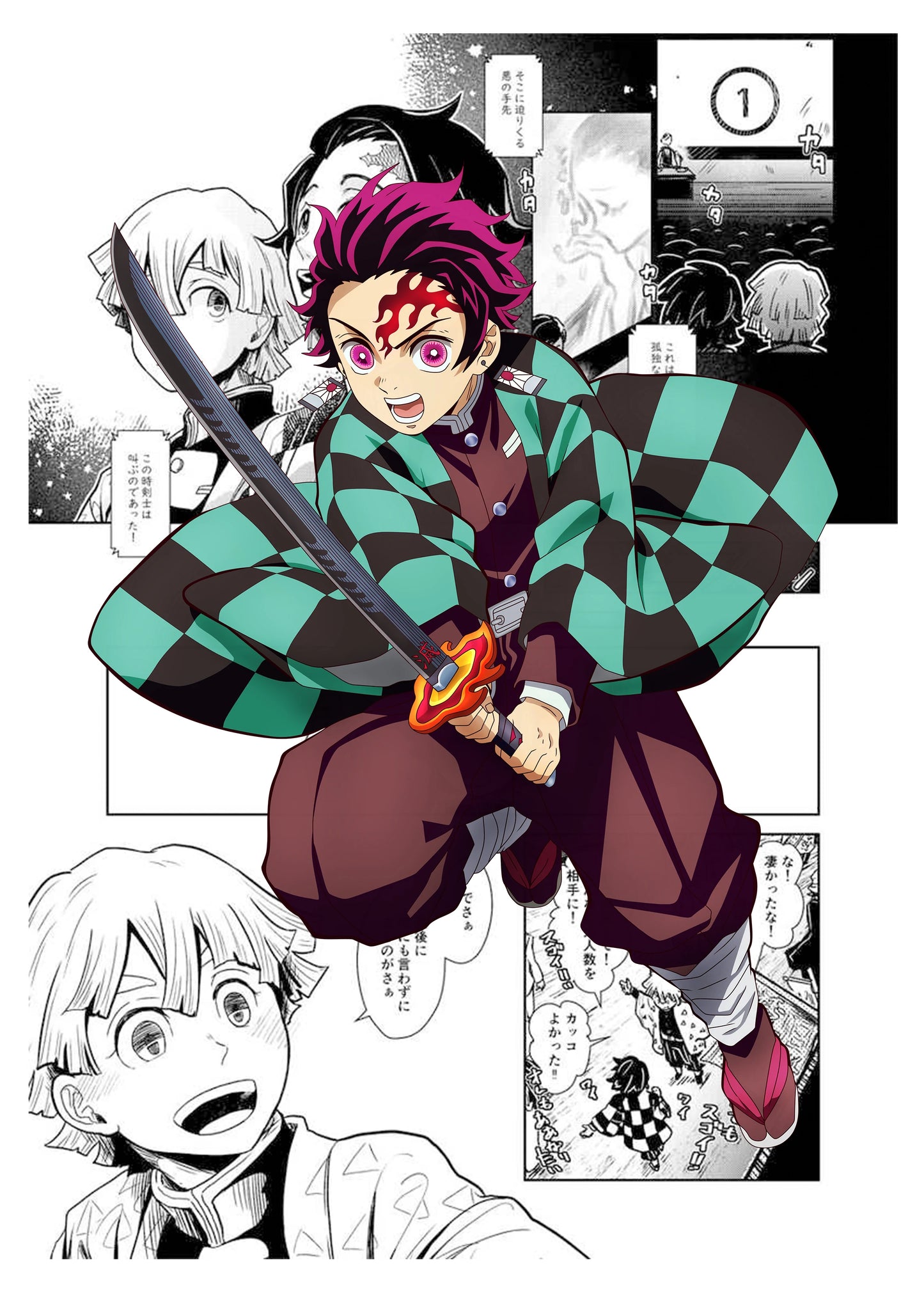 Japan Anime Figure Demon Slayer Picture Art Home Decor Canvas Painting Poster For Living Kids Room Sofa Wall Decoration Posters