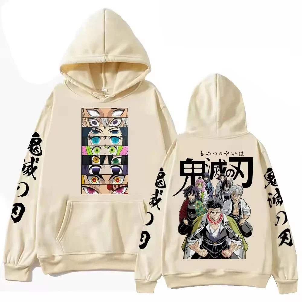 Devil Killer Demon Slayer Blade Cosplay Street Style Men's Hoodie New Harajuku Style Casual Suitable for Both Men and Women