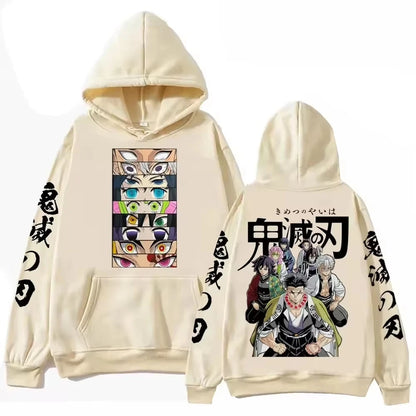 Devil Killer Demon Slayer Blade Cosplay Street Style Men's Hoodie New Harajuku Style Casual Suitable for Both Men and Women
