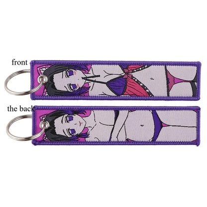 Anime Demon Slayer Blade Weaving Mark Keychain Trendy Fashion Hanging Rope Devil Access Control Pendant Office ID Pendant Gift