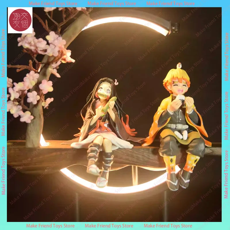 Plug In Demon Slayer Nezuko Kamado Led Night Light Anime Figure Multicolor Touch Remote Gaming Pc Case Lamp Gift Anime Demon Led