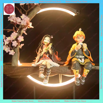 Plug In Demon Slayer Nezuko Kamado Led Night Light Anime Figure Multicolor Touch Remote Gaming Pc Case Lamp Gift Anime Demon Led