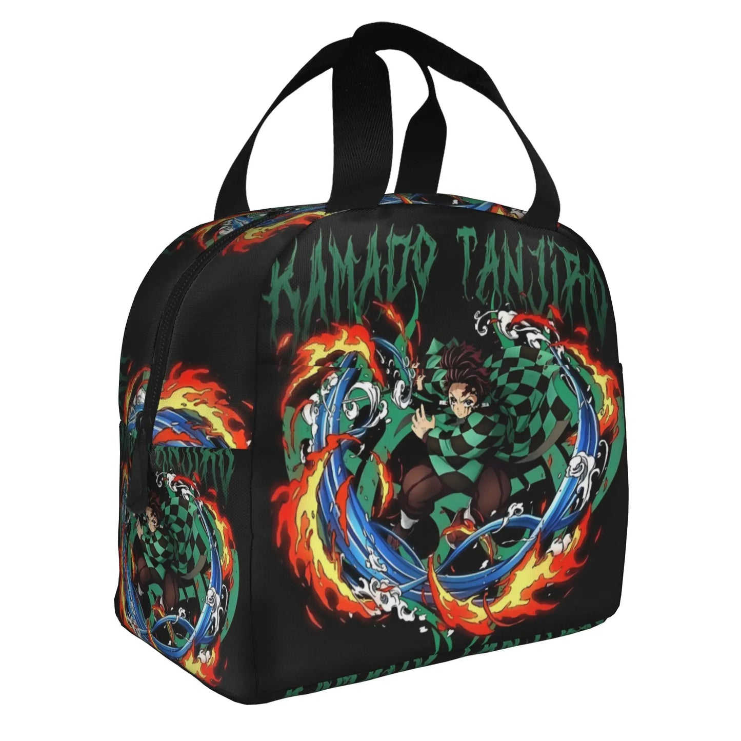 Cherry Nezuko Demon Slayer  Insulated Lunch Bags for Camping Travel Blossoms Sakura Portable Cooler Thermal Bento Box Women Men