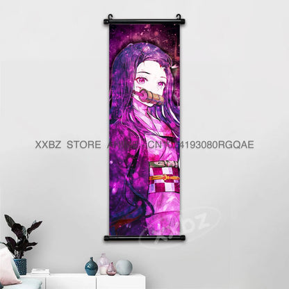 Demon Slayer Scrolls Picture Himejima Gyoumei Wall Art  Tomioka Giyuu Home Decor Rengoku Kyoujurou Hanging Painting Anime Poster