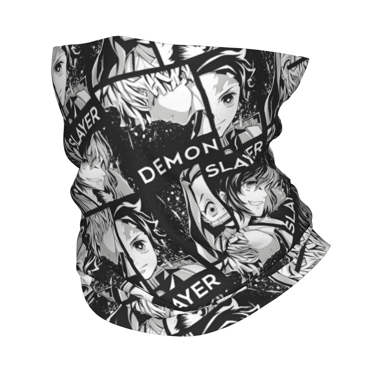 Custom Demones S-Slayer Bandana Winter Neck Warmer Women Windproof Wrap Face Scarf for Ski  Gaiter Headband