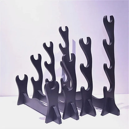 Stand Katana Storage Shelves Wooden Sword Rack Floor Sabre Holder Support Display Japanese Katana Weapon Shelf Home Organizer