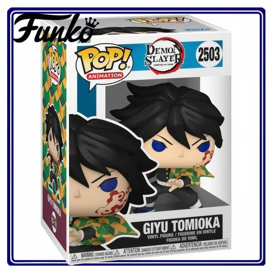 Official Funko Pop Tomioka Giyuu Demon Slayer Figure Anime Collectible Model Desktop Ornament Gift for Manga Hobby Collectors