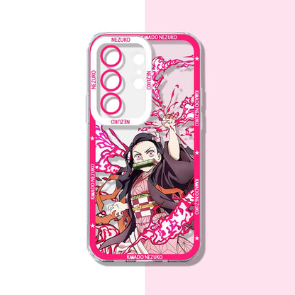 Demon Slayer Tanjiro Phone Case for Samsung Galaxy S26 Ultra S25 Edge S24 S23 S22 S21 FE Plus A57 A37 5G A07 A17 4G Back Cover
