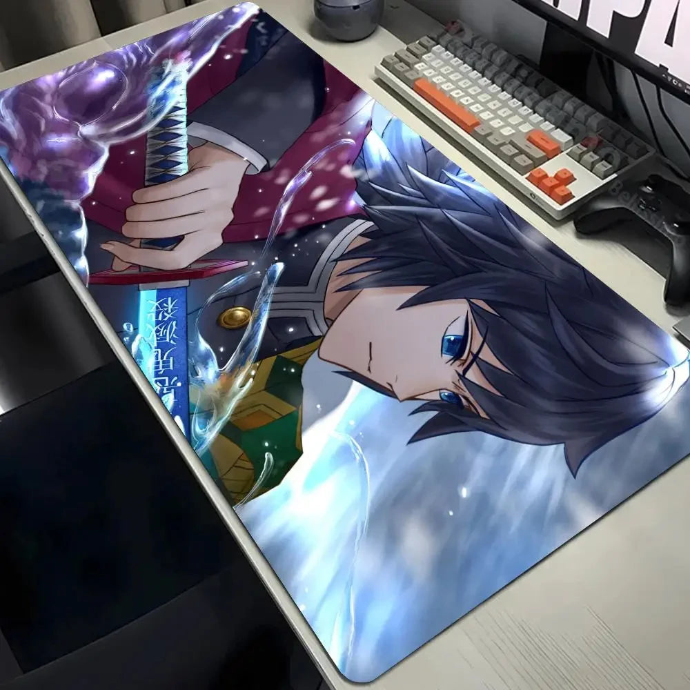Computer Table Mat Keyboard Desk Pads Anime Mouse Pad K_Kimetsu No Yaibas Mausepad 900x400 Rubber Mouse Mats Demon Slayers Xxl