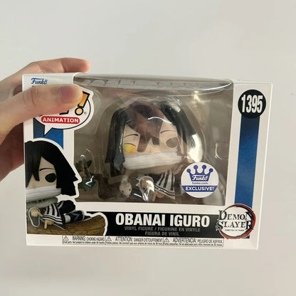 Animation Demon Slayer funkos Obanai Iguro #1395 Exclusive pops Vinyl Action Figure Toys Collection Dolls Home Decor Model Gifts
