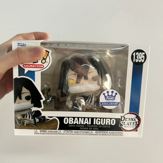 Animation Demon Slayer funkos Obanai Iguro #1395 Exclusive pops Vinyl Action Figure Toys Collection Dolls Home Decor Model Gifts