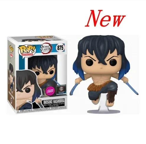 2026 Funko POP Demon Slayer Tanjiro 1304 Kanroji 1306 Rui 1307 Sanemi 1253 Nezuko 1254 Obanai 1395 Action Figures Model Toy Gift