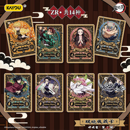 2026 KAYOU Genuine Demon Slayer Card Dawn Bag Collection CCG TCG Card Animation Cartoon Game Collect Card Peripheral Toys