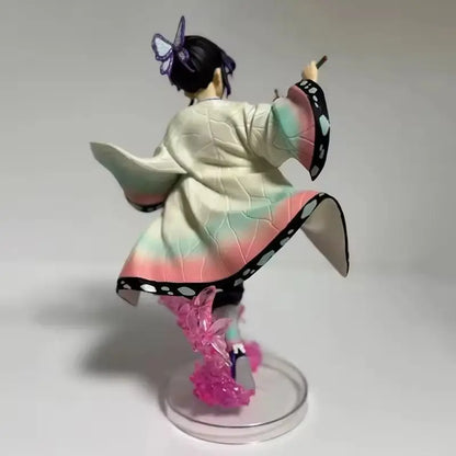 New 18cm Demon Slayer Shinobu Kochou Collectible Anime Figure Pvc Statue Desktop Decoration For Adult Collectors Fans