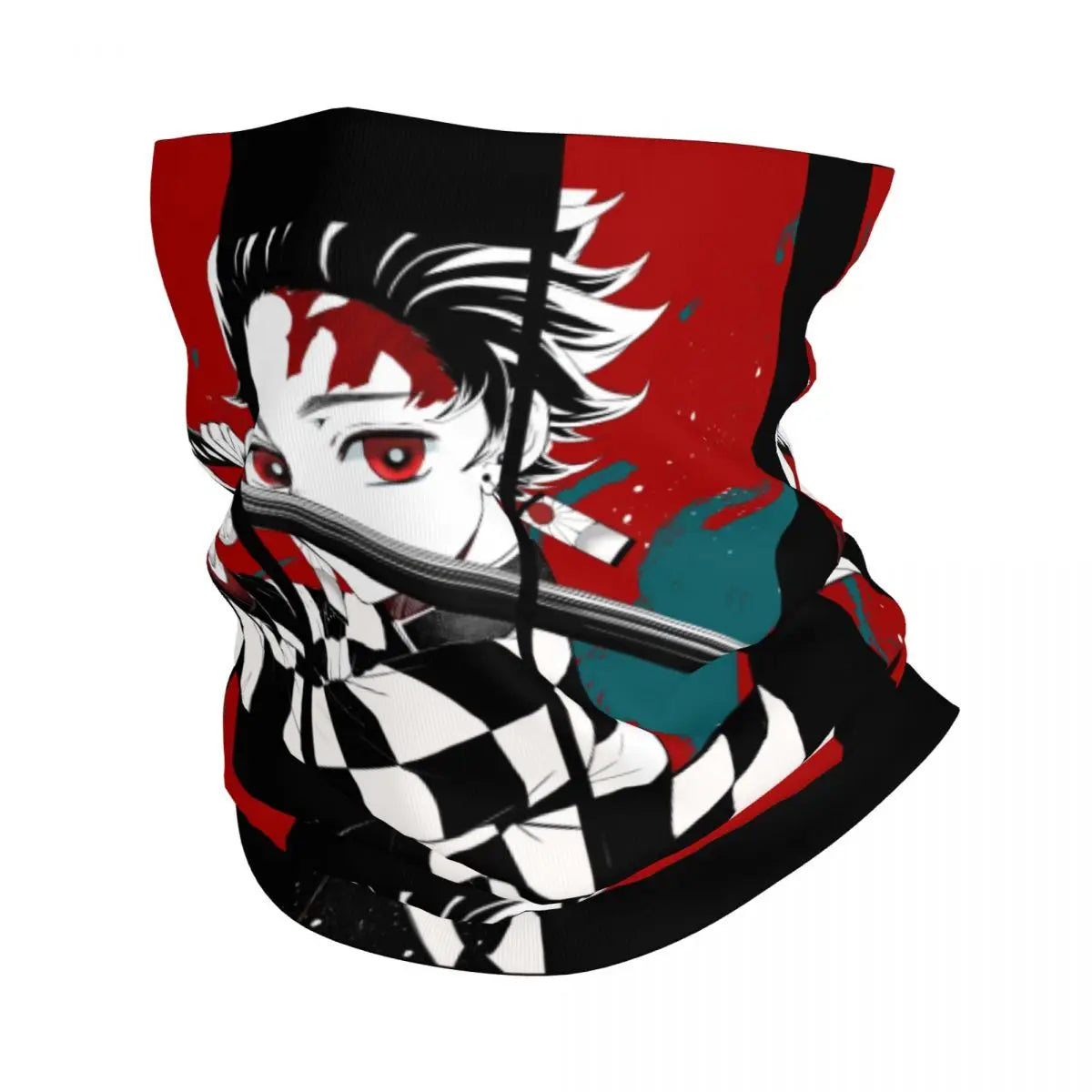 Custom Manga Demon Slayer Bandana Neck Gaiter for Hiking Camping Men Women Wrap Scarf Kimetsu No Yaiba Balaclava Warmer