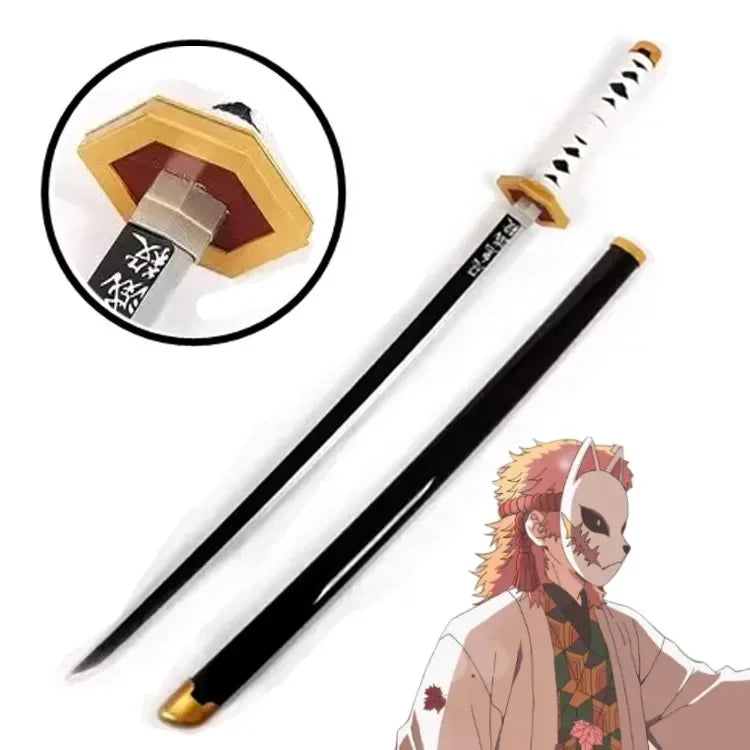 72/104cm Demon Slayer Sword Anime Kimetsu No Yaiba Cosplay Prop Tanjirou Shinobu Real Size Japanese Katana Samurai Sabre Gift