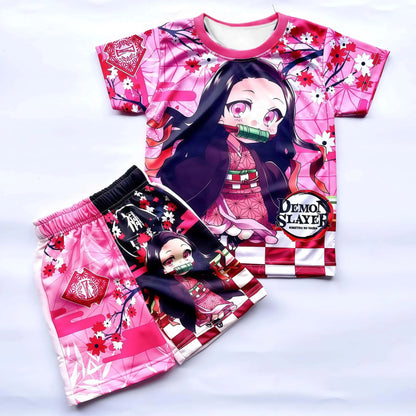Demon Slayer Multi-character, Multi-style 3D Printed Pajamas and Loungewear for Kids and Adults, Family Outing Eye-catching