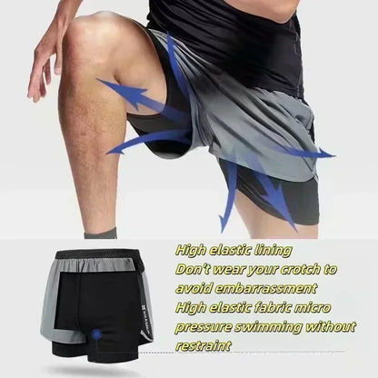 2026 New Unisex Demon SlayerKanroji Mitsuri 2026 Summer New Edition Anime Printed Loose Quick Drying Double Layer Sports Shorts
