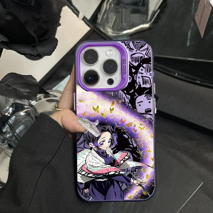 Demon Slayer Cartoon Anime Frosted Case for iPhone 17 Air 16 E 15 14 Plus 13 12 Mini 11 Pro Max Acrylic Sheet Silicone Cover