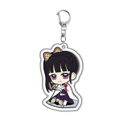 Demon Slayer Kimetsu no Yaiba Tanjiro Kamado Nezuko Acrylic Keychain Pendant Anime Merchandise Custom Wholesale In Stock Bulk